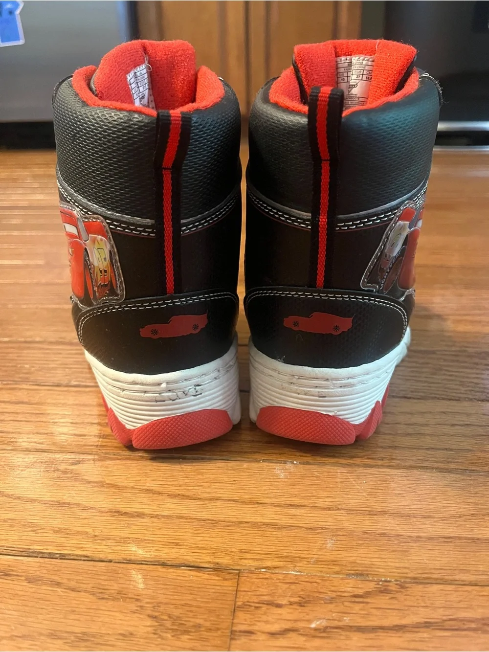 Disney Cars Black and Red Kids Snow Boots
